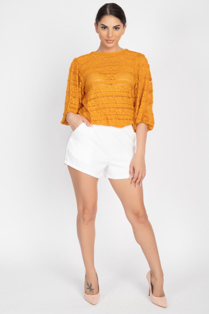 Back Zip-up Mini Shorts - Absolute Fashion 2020