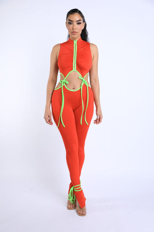 String Tie Jumpsuit - Absolute Fashion 2020
