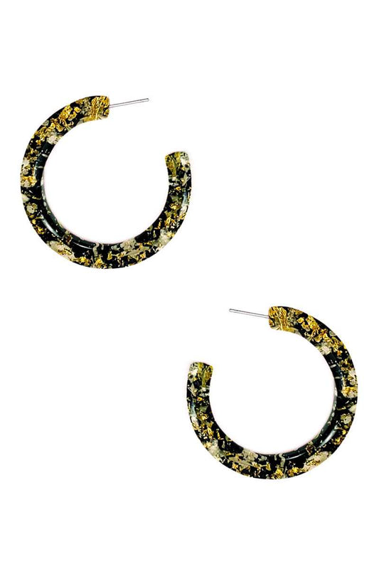 Clear Flower Hoop Earring - Absolute Fashion 2020