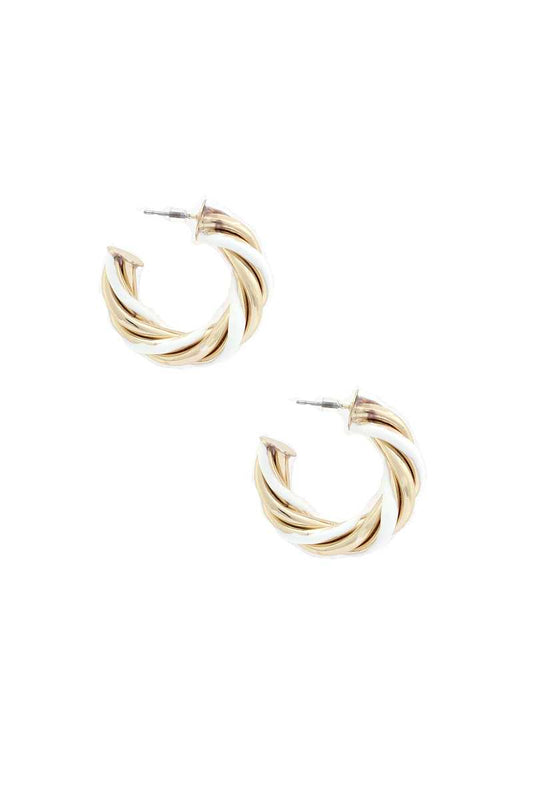 Twisted Open Circle Earring - Absolute Fashion 2020