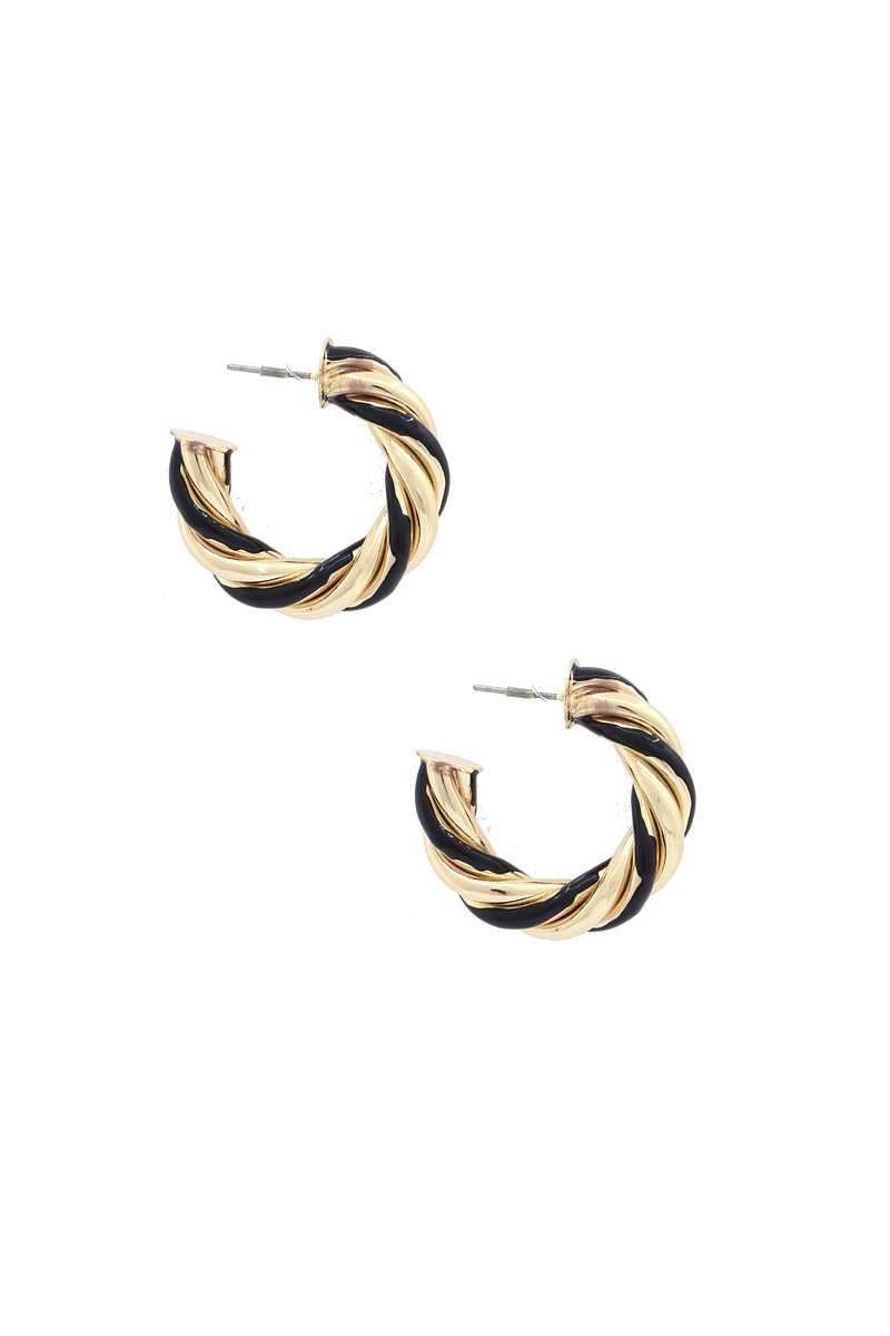Twisted Open Circle Earring - Absolute Fashion 2020