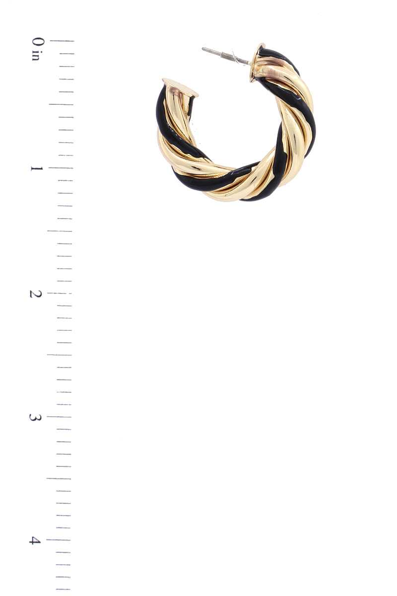 Twisted Open Circle Earring - Absolute Fashion 2020