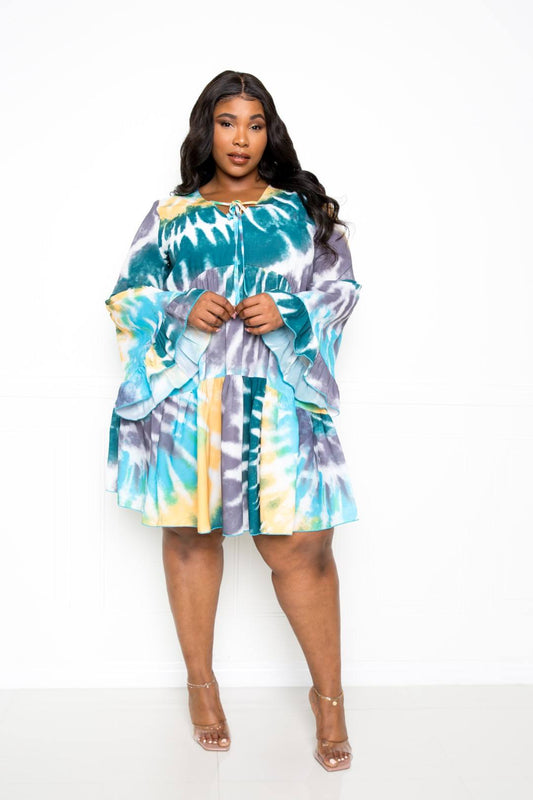 Tie Dye Tunic Dress - Absolute Fashion 2020