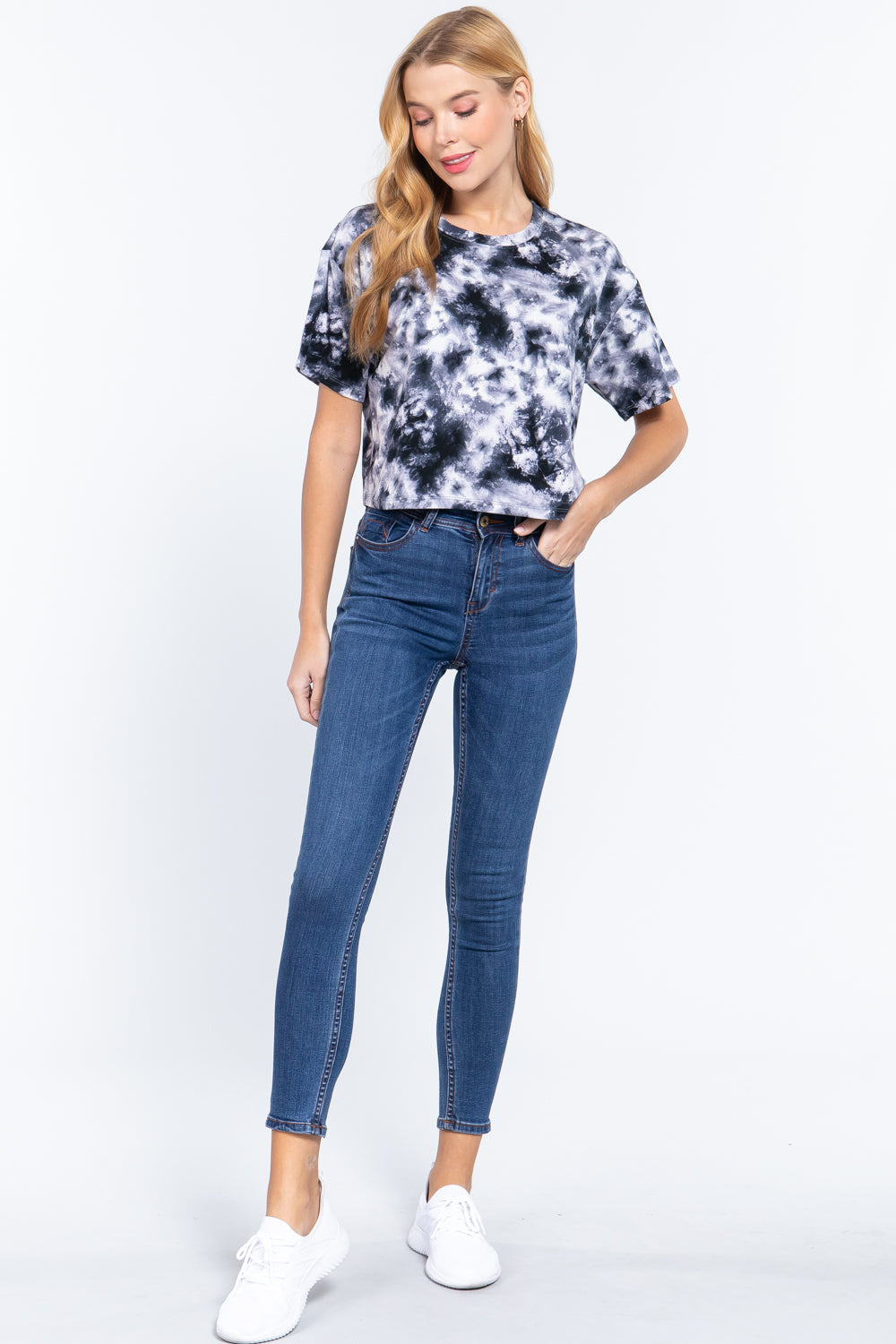 Tie-dye Cotton Jersey Crop Top - Absolute Fashion 2020
