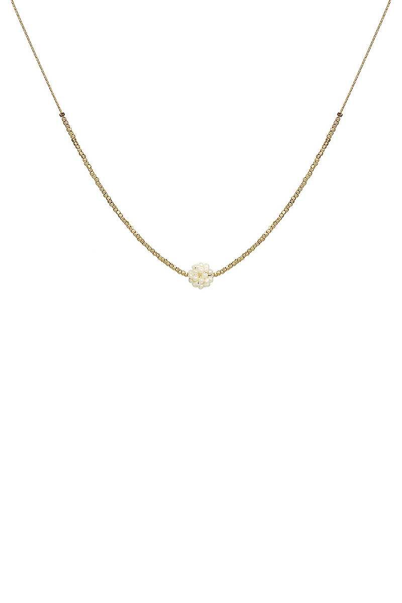 Fashion Multi Bead Ball Chain Necklace - Absolute Fashion 2020