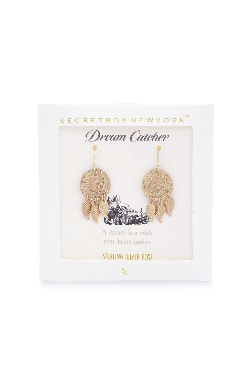 Dream Catcher Gold Dipped Earring - Absolute Fashion 2020