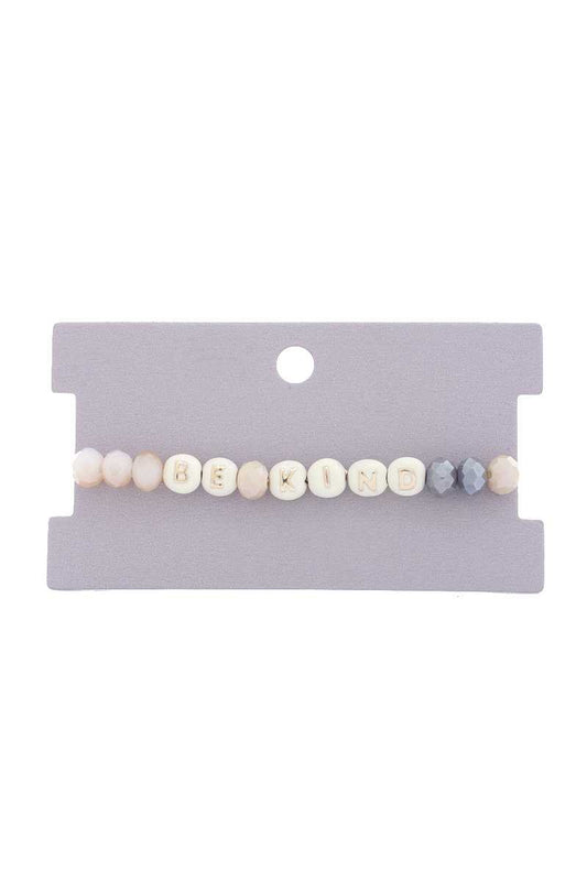 Be Kind Beaded Stretch Bracelet - Absolute Fashion 2020