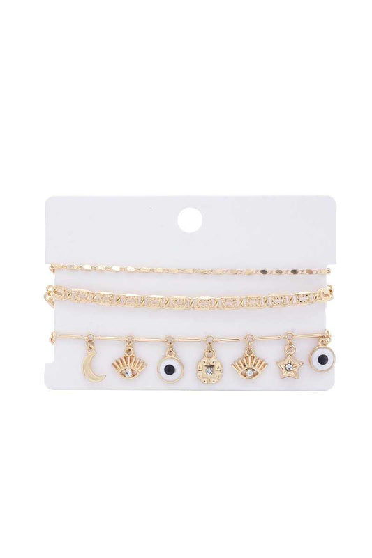 Eye Charm Bracelet Set - Absolute Fashion 2020