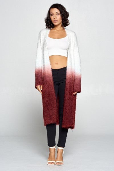 Faux Fur Cardigan Featuring An Open Front, Long Sleeves - Absolute Fashion 2020