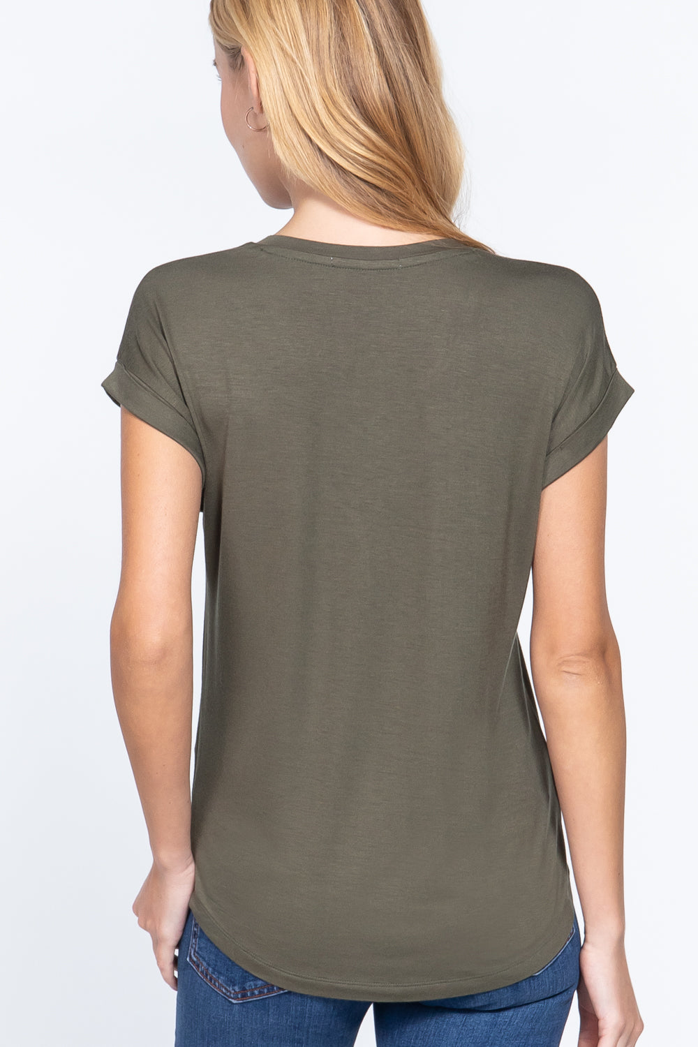 Dolman Slv V-neck Rayon Jersey Top - Absolute Fashion 2020