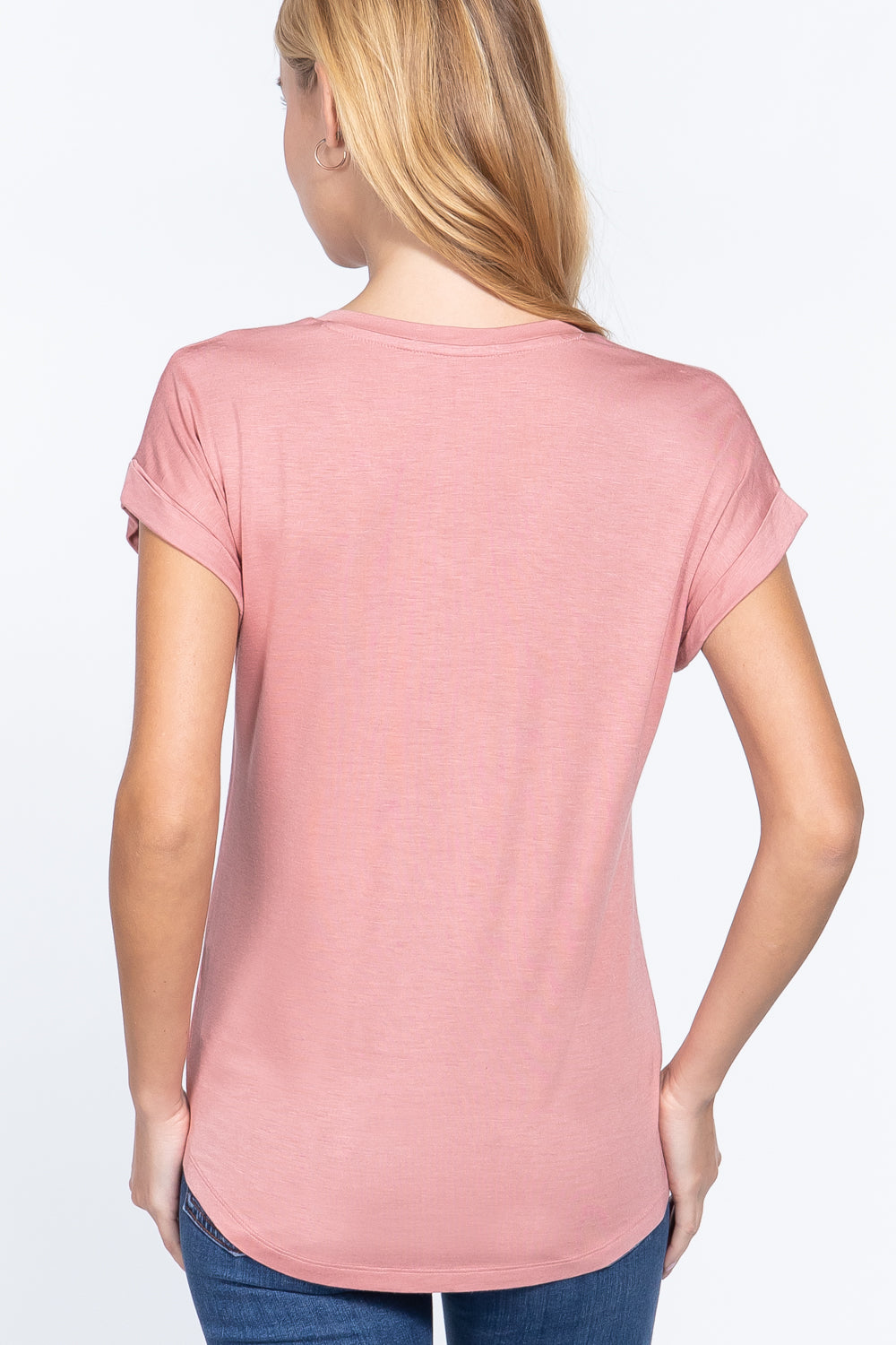 Dolman Slv V-neck Rayon Jersey Top - Absolute Fashion 2020