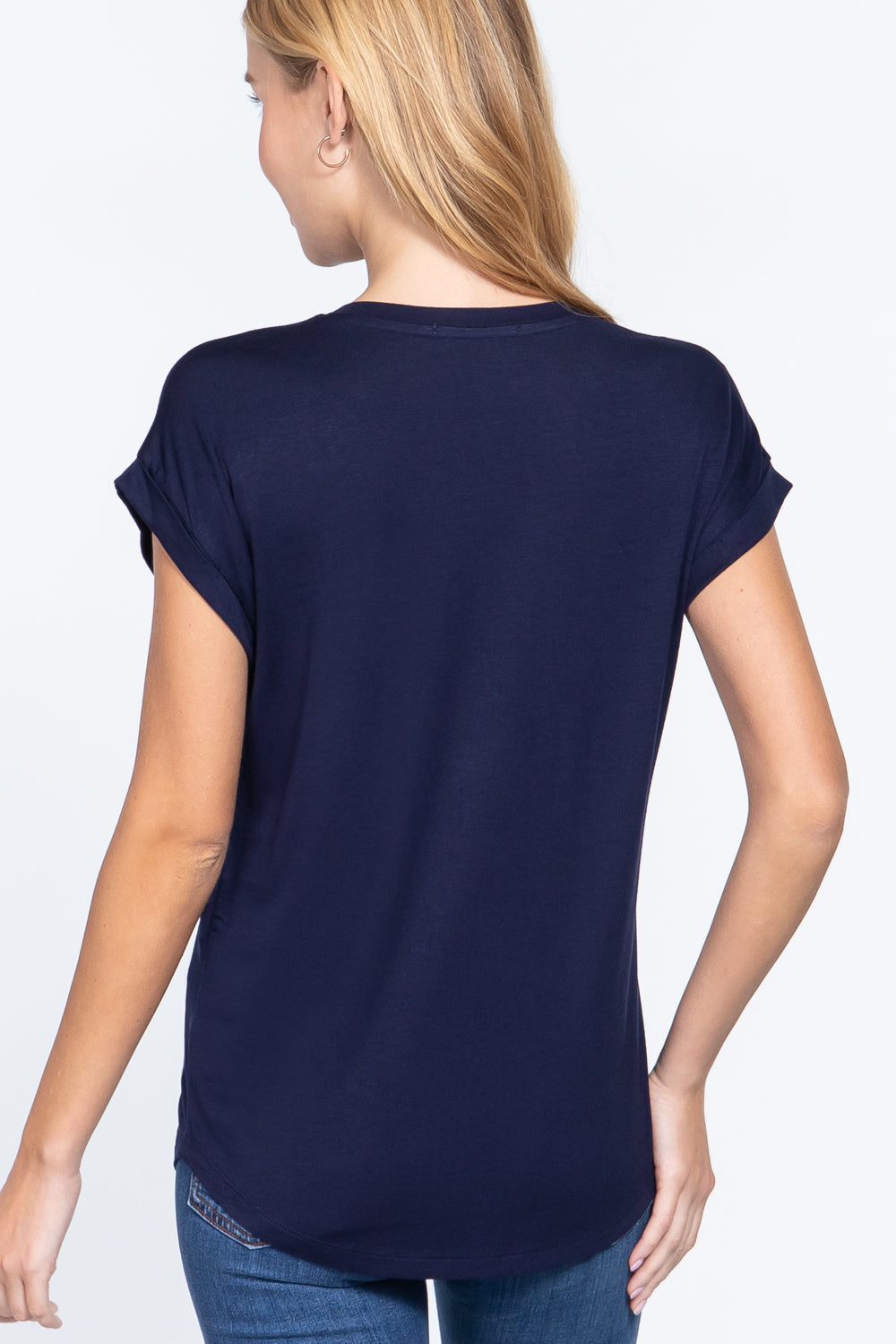 Dolman Slv V-neck Rayon Jersey Top - Absolute Fashion 2020