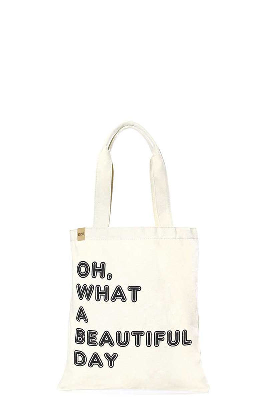 Fashion Letter Tote Canvas Bag - Absolute Fashion 2020