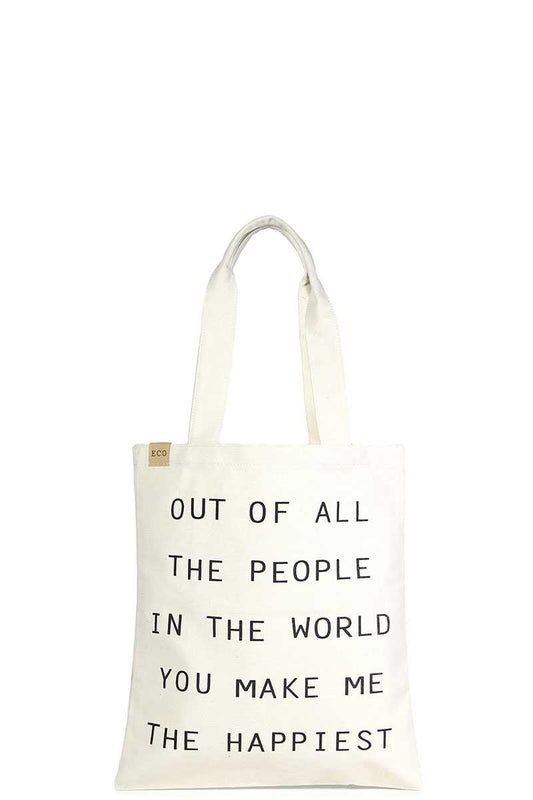 Fashion Letter Tote Canvas Bag - Absolute Fashion 2020
