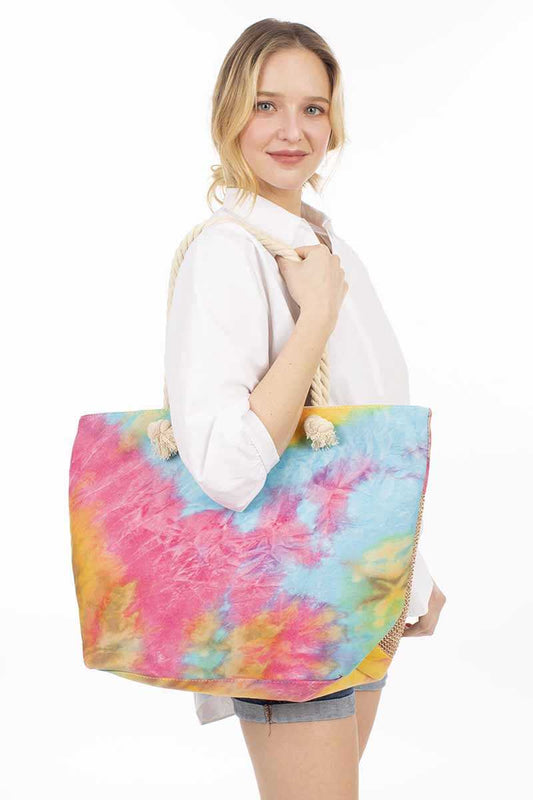 Fashion Tie Dye Beach Tote Bag - Absolute Fashion 2020