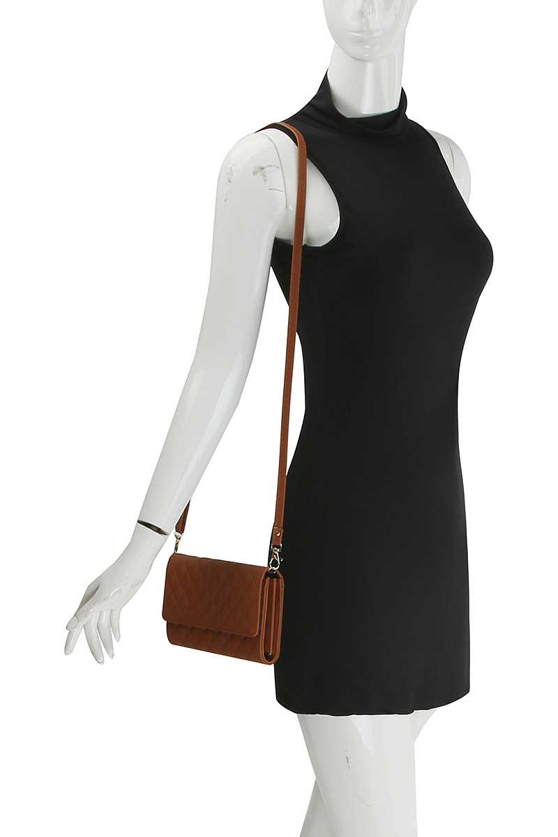 Quilt Design Stitching Crossbody Bag - Absolute Fashion 2020