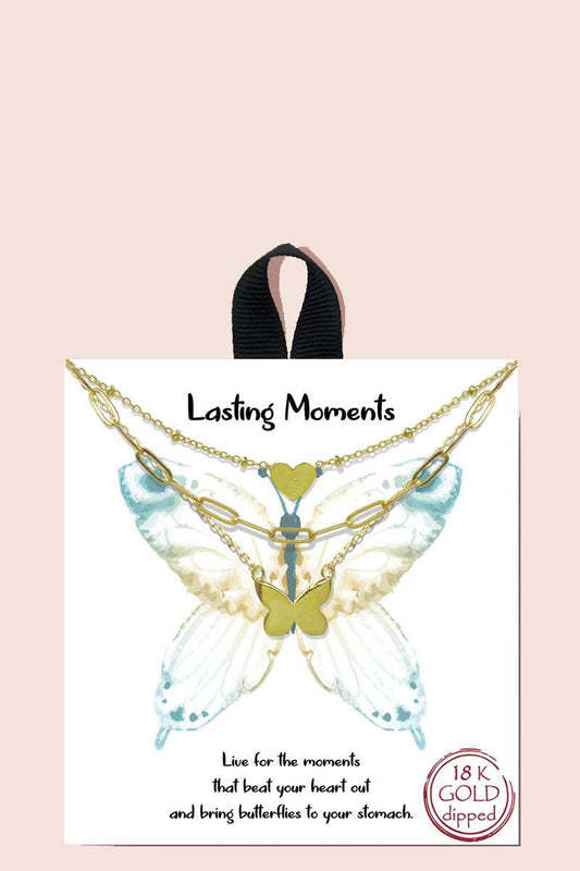 Blb Lasting Moments Layered Butterfly Necklace - Absolute Fashion 2020