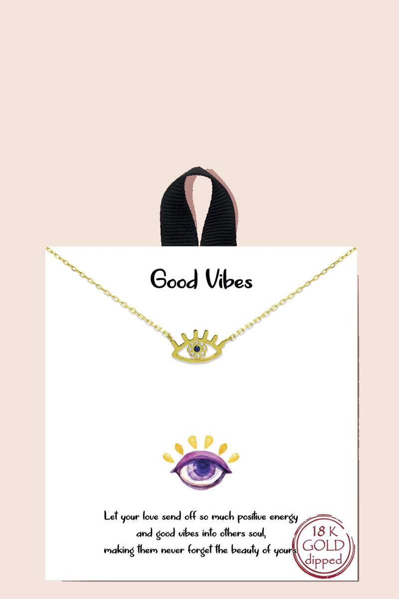 Blb Good Vibes Pendant Necklace - Absolute Fashion 2020