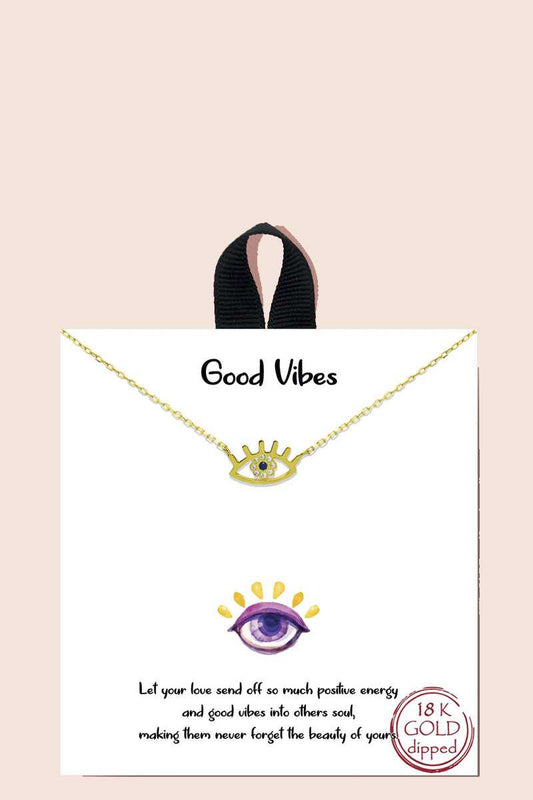 Blb Good Vibes Pendant Necklace - Absolute Fashion 2020