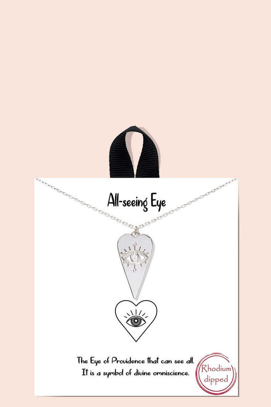 Blb All Seeing Eye Pendant Necklace - Absolute Fashion 2020