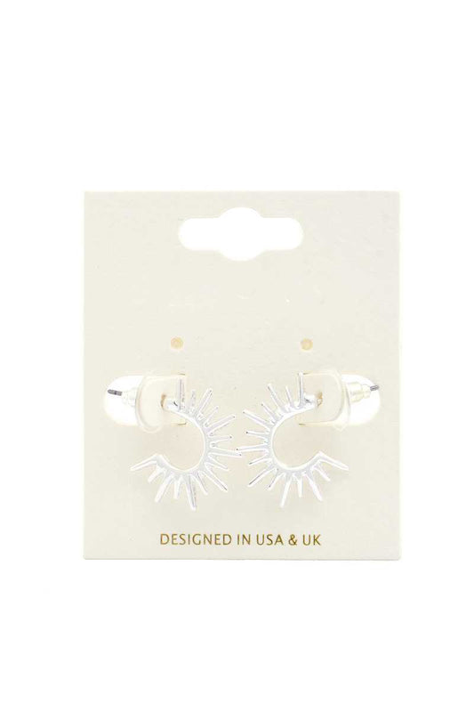 Sun Shape Metal Earring - Absolute Fashion 2020
