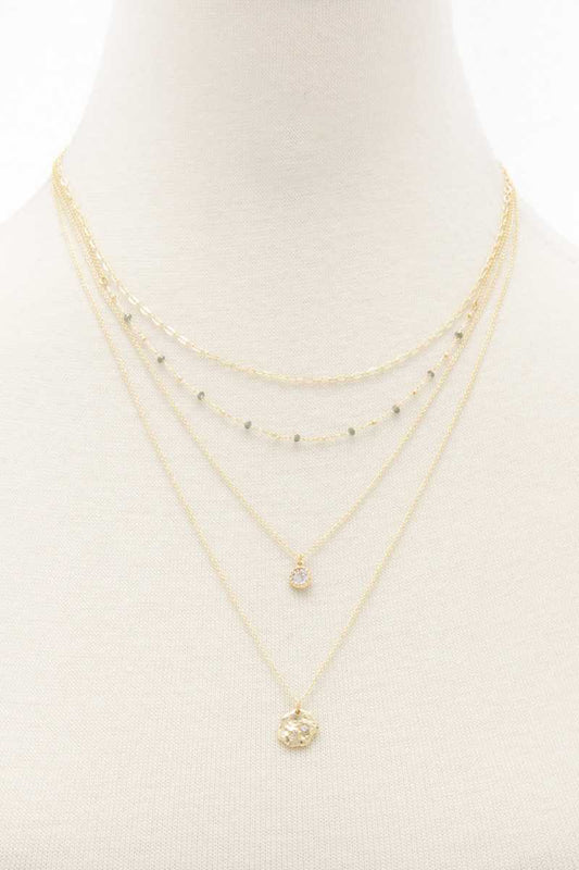Beaded Layered Necklace - Absolute Fashion 2020