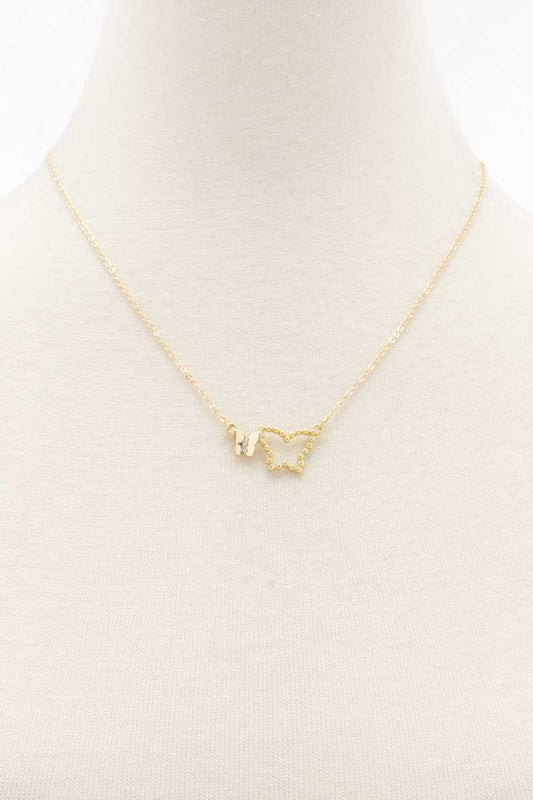 Double Butterfly Necklace - Absolute Fashion 2020