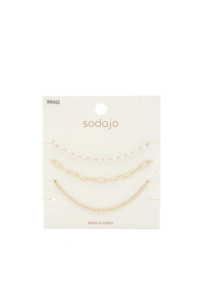 Sodajo Pearl Bead Bracelet Set - Absolute Fashion 2020