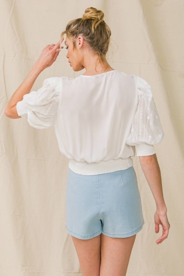 A Solid Woven Top - Absolute Fashion 2020