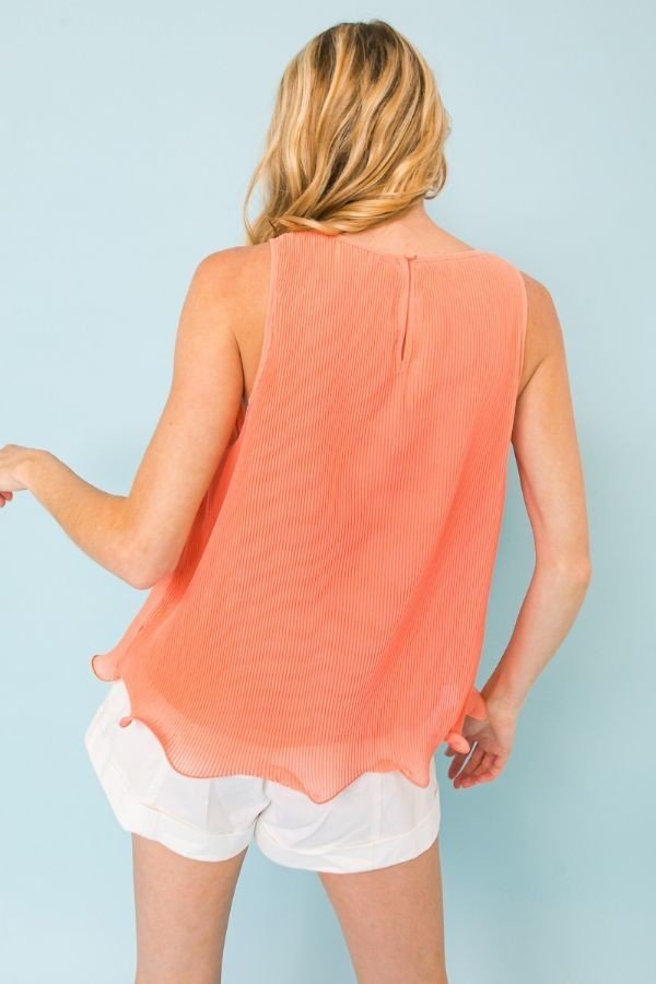 A Baby Pleated Sleeveless Top - Absolute Fashion 2020
