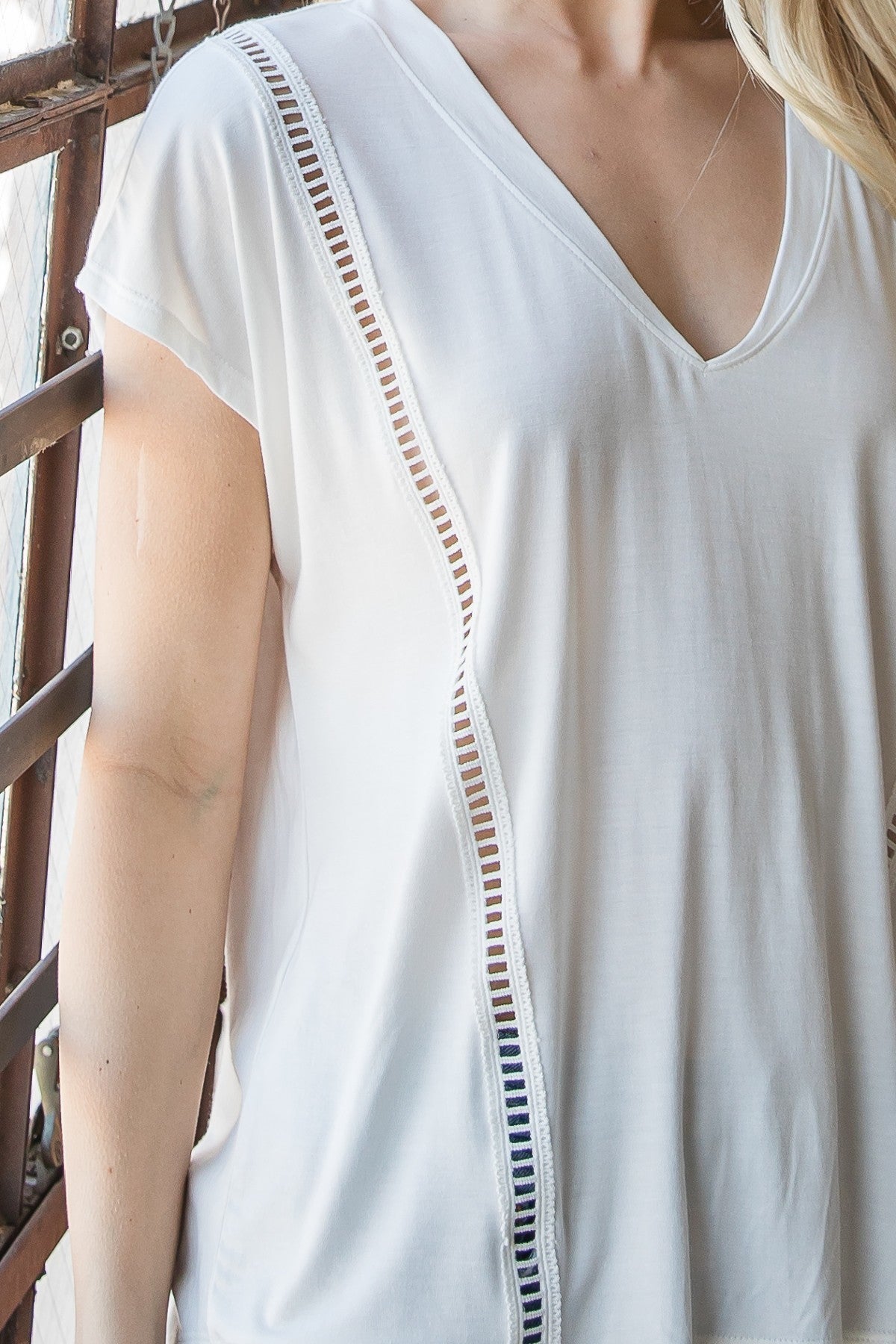 Short Sleeve V Neck Top - Absolute Fashion 2020