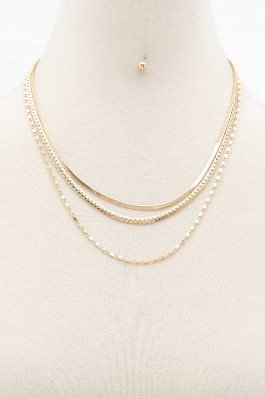 Flat Snake Layered Necklace - Absolute Fashion 2020
