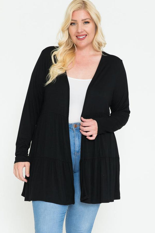 Solid Long Sleeve Cardigan - Absolute Fashion 2020