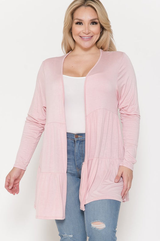Solid Long Sleeve Cardigan - Absolute Fashion 2020