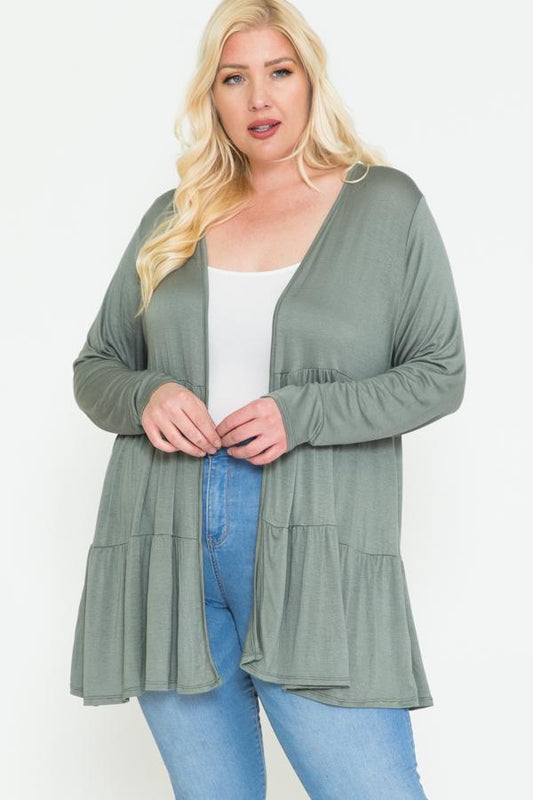 Solid Long Sleeve Cardigan - Absolute Fashion 2020