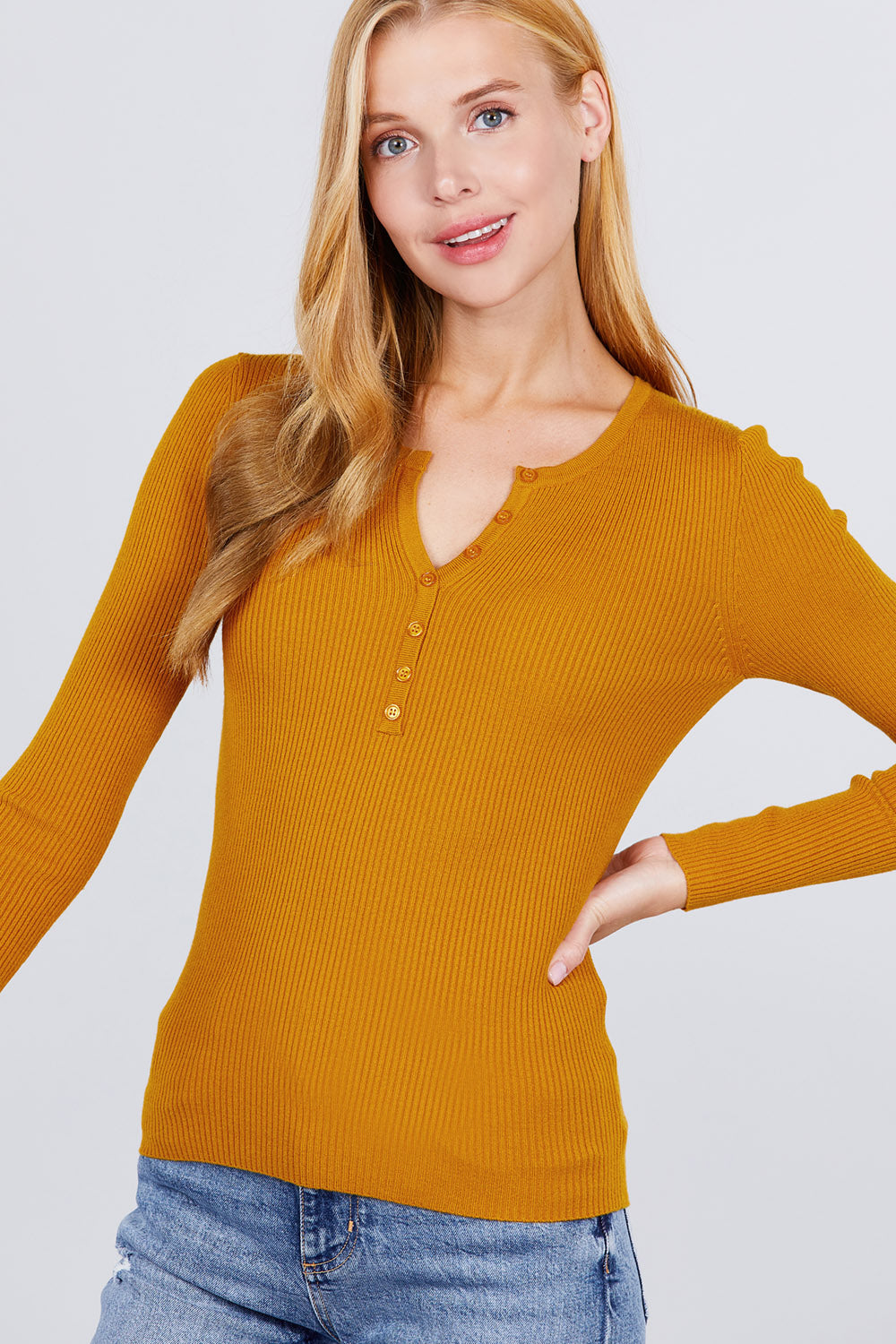 Viscose Henley Sweater - Absolute Fashion 2020