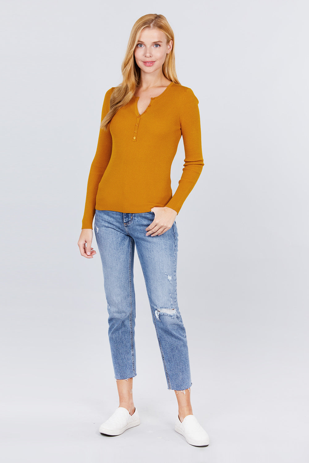 Viscose Henley Sweater - Absolute Fashion 2020