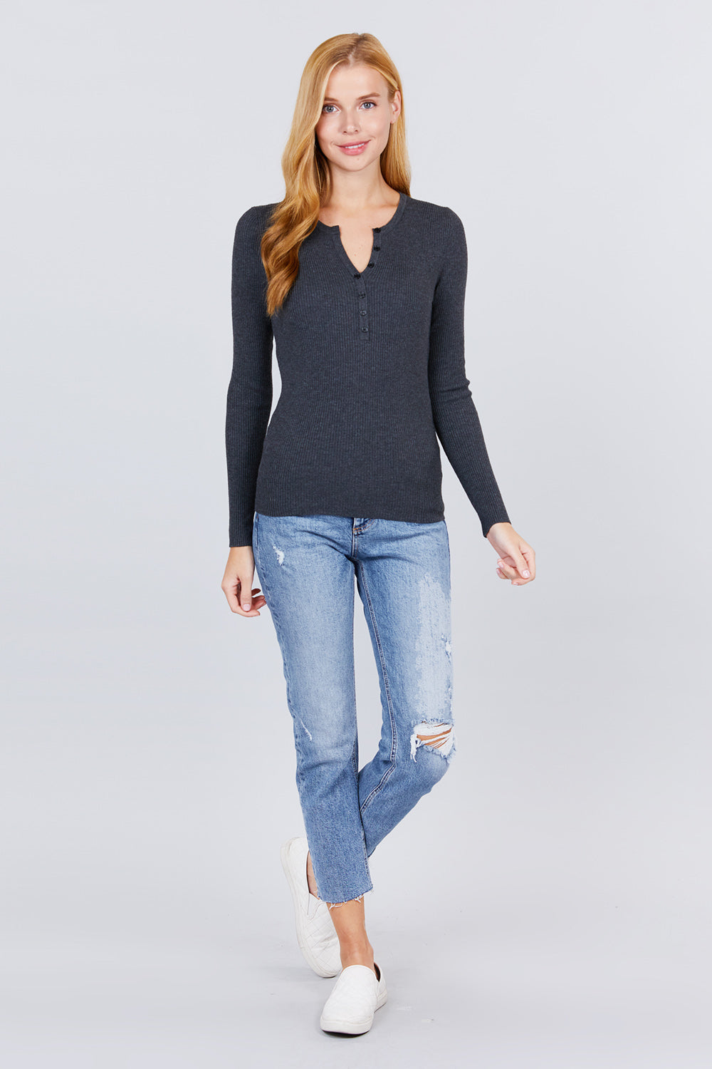 Viscose Henley Sweater - Absolute Fashion 2020