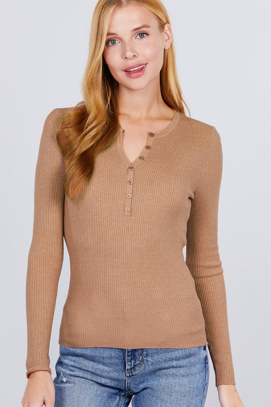 Viscose Henley Sweater - Absolute Fashion 2020