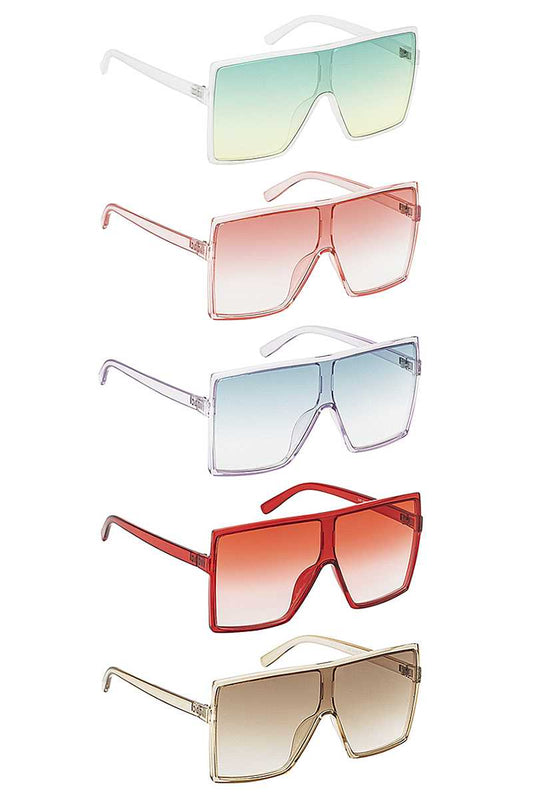 Fashion Colored Square Cyber Sunglasses - Absolute Fashion 2020