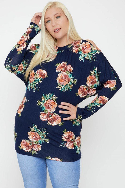 Flattering Cutout Details Floral Print Top - Absolute Fashion 2020
