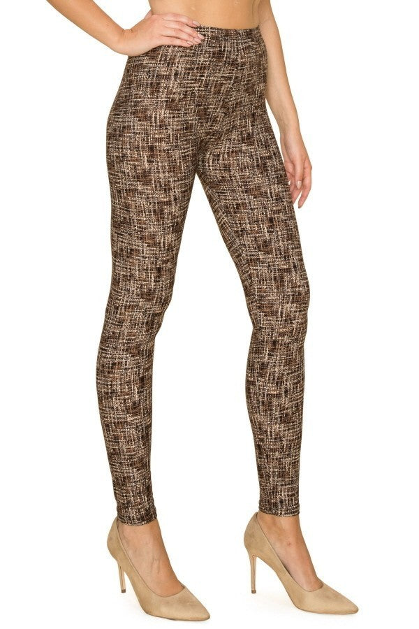 Multi Print, Full Length, High Waisted Leggings In A Fitted Style With An Elastic Waistband - Absolute Fashion 2020