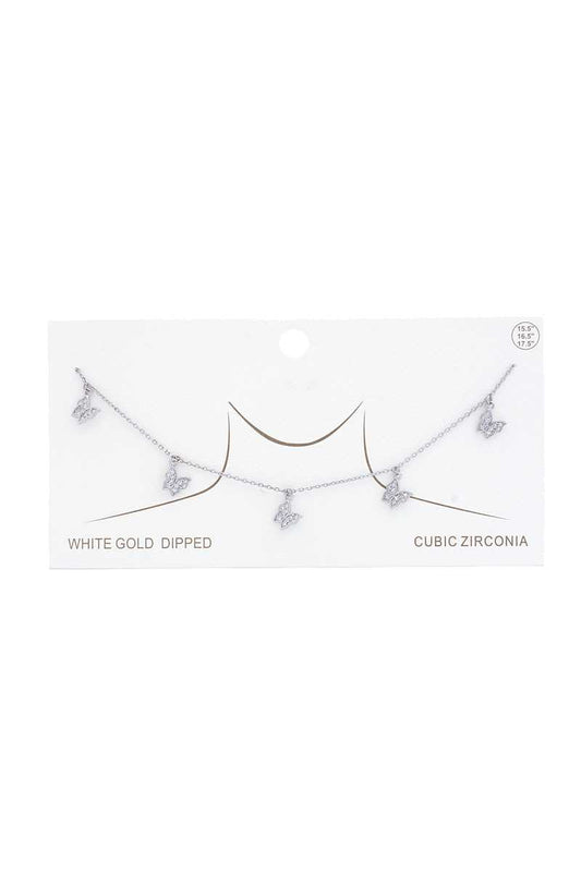 Dainty Butterfly Charm Gold Dipped Necklace - Absolute Fashion 2020