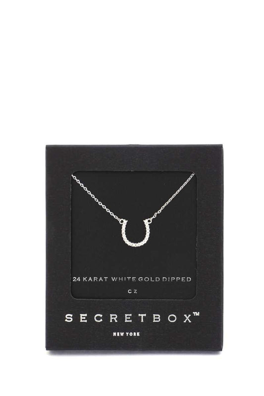 Secret Box Horse Shoe Charm Necklace - Absolute Fashion 2020