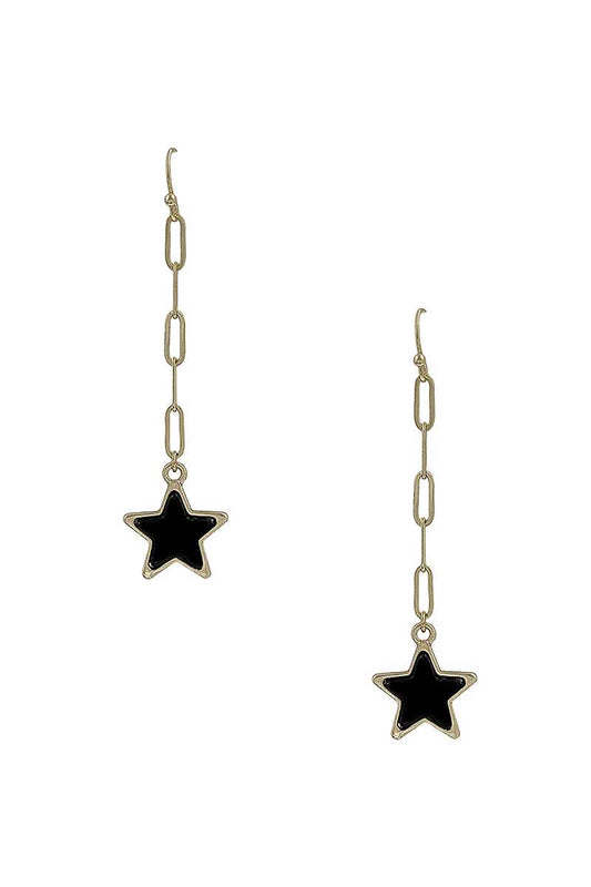 Chain Link Marble Star Earring - Absolute Fashion 2020