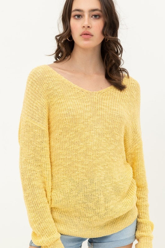 Scoop Neck Long Dolman Sleeves Top - Absolute Fashion 2020