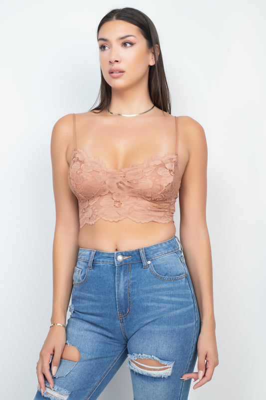 Cami Floral Lace Bralette Top - Absolute Fashion 2020