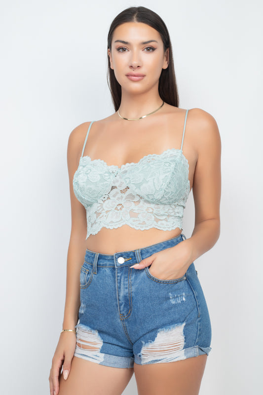 Cami Floral Lace Bralette Top - Absolute Fashion 2020