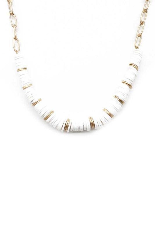 Two Tone Color Bead Necklace - Absolute Fashion 2020