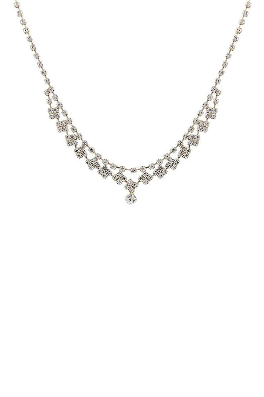 Stylish Rhinestone Design Crystal Necklace - Absolute Fashion 2020